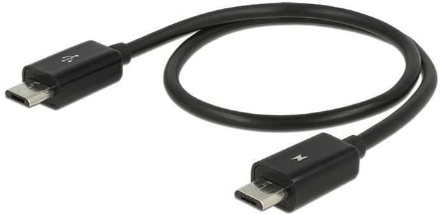 DeLOCK Power Sharing Cable, Type Micro B han - Type Micro B han OTG, 0