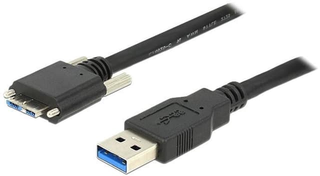 DeLOCK 83597 - USB 3.0 kabel, Type A han - Type Micro B han, 1m, sort