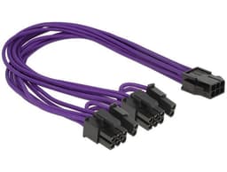 DeLOCK adapterkabel, 6-pin PCI-Express til 2x8-pin PCI-Express, 0,3m