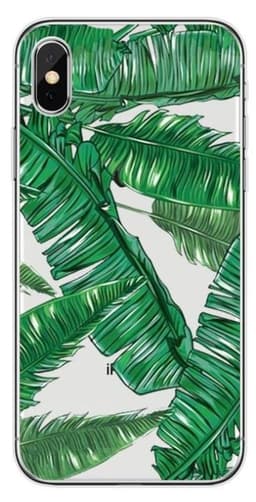 TPU Regnskogsskal till iPhone 6/7/8/SE, Palmblad