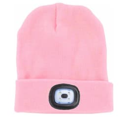 Hat med indbygget LED lys - pink