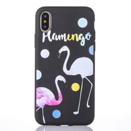 Baksideskal till iPhone X/XS, Flamingo