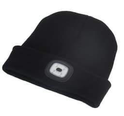 Hatt med inbyggd LED-lampa - svart