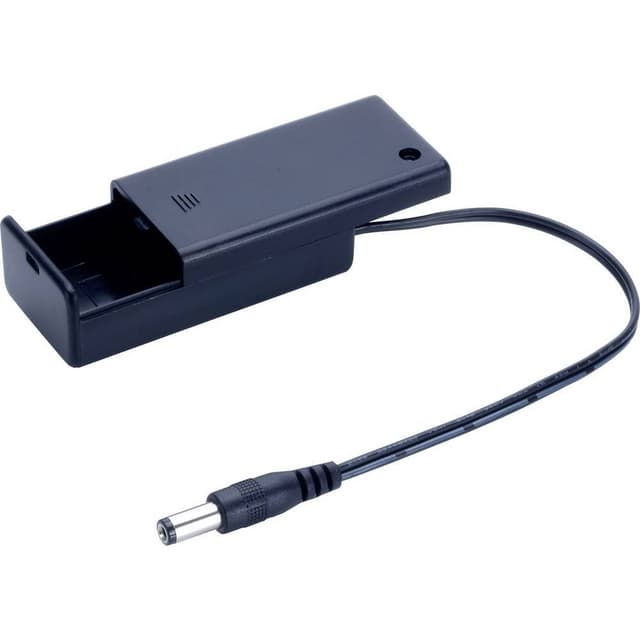 TRU COMPONENTS SBH-9VAS+DC PLUG Batteriholder 1 9 V