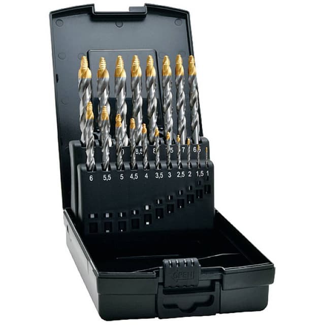 Exact 74561 HSS TIN-TIP Spiralborr DIN 338 1 set