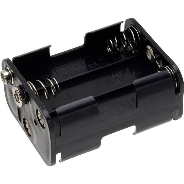 TRU COMPONENTS BH-363-1B Batteriholder 6x R6 (AA) Trykknaptilslutning