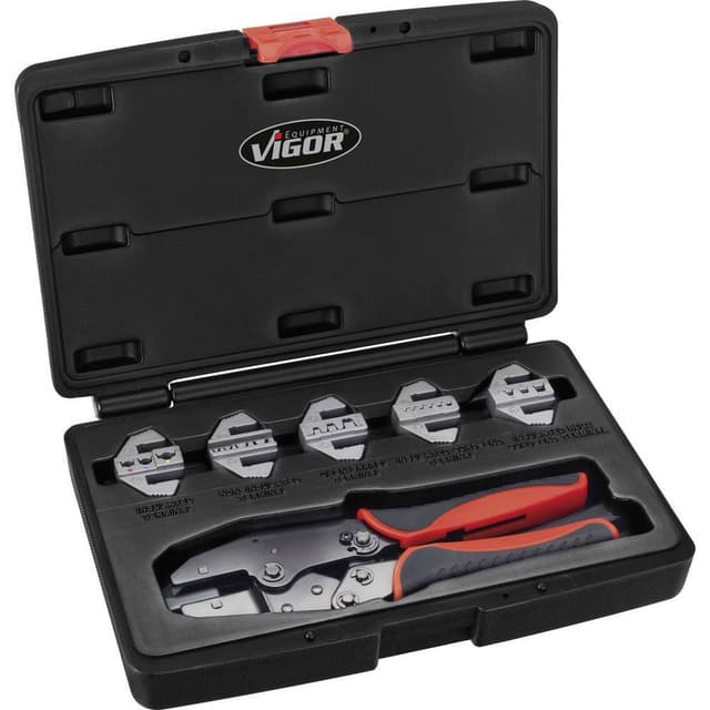 Vigor VIGOR V2499 Crimptång-set 6 delar Isolerad