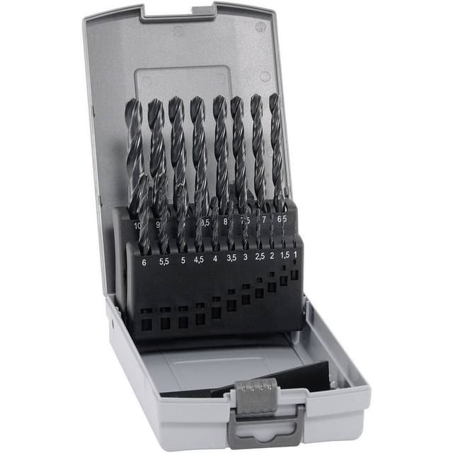 Alpen 802311100 HSS Metall-spiralborrset 19 delar DIN