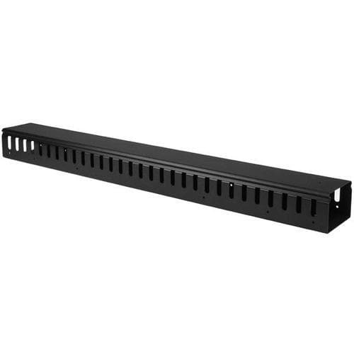 StarTech.com CMVER20UF, Kabelbakkepanel, Sort, Plast, Stål, 20U, 852,2 mm, 100 mm