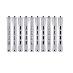 Hårspoler med klemme 10-pack plast Grå