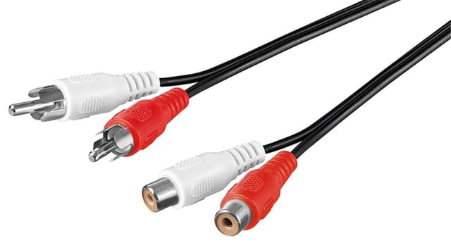 Goobay Stereoforlængerkabel 2x RCA