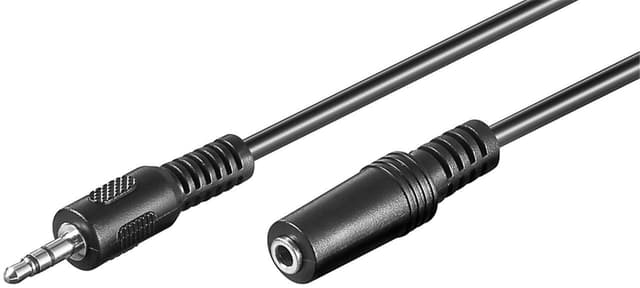 Goobay Förlängningskabel för hörlurar och ljud AUX, 3-stift 3,5 mm