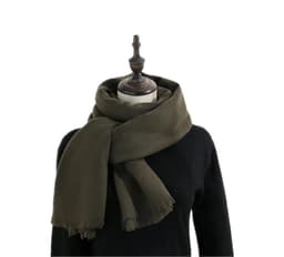 Skjerf 180x70 cm Olivengrønn
