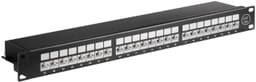 Goobay CAT 6a 19-tums (48,3 cm) kopplingspanel, 24 portar (1 HE)