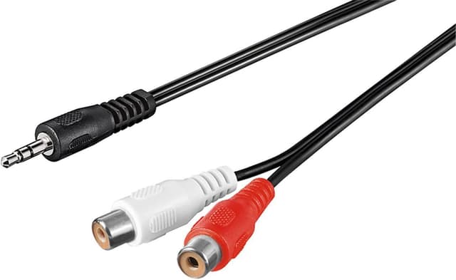 Goobay Adapter til lydkabel 3,5 mm, stik til stereo RCA-stik