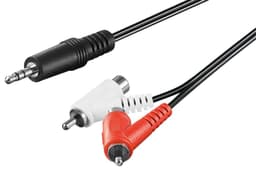 Goobay Audioadapterkabel, 3,5 mm stik til RCA-stik/stik
