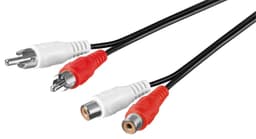 Goobay Stereoförlängningskabel 2x RCA