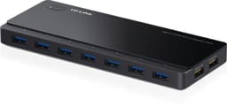 TP-Link UH720, USB 3.0 hubb med 7 portar, 2xladdningsportar, svart