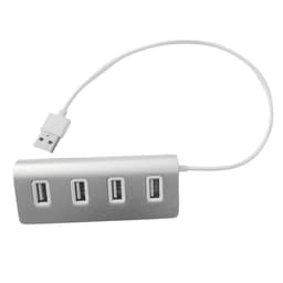 USB-hub med 4 portar Aluminium