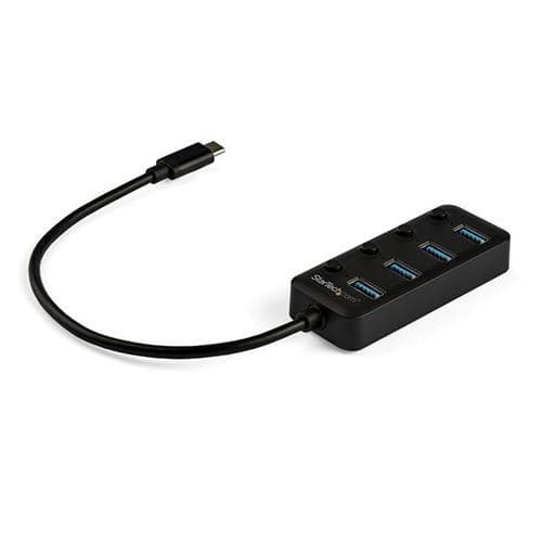 StarTech.com USB-C-hubb med 4 portar - USB-C till 4x USB 3.0 Type-A-po