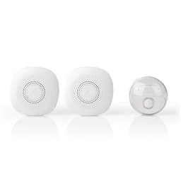 Nedis Trådløs ringeklokke Set | Nettstrøm drevet | 220 - 240 V AC 50 Hz | 1x CR2032 | Volum: 80 dB | Signalområde (siktelinje): 300 m | IP44 | Justerbar volum | 36 Melodier | 2 Mottakere | Hvit