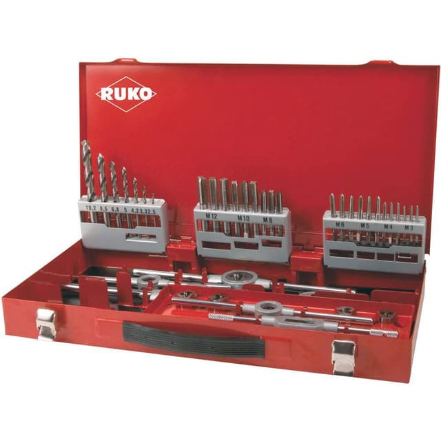 RUKO 245030 Maskingängtappborr-set 44 delar 1 set