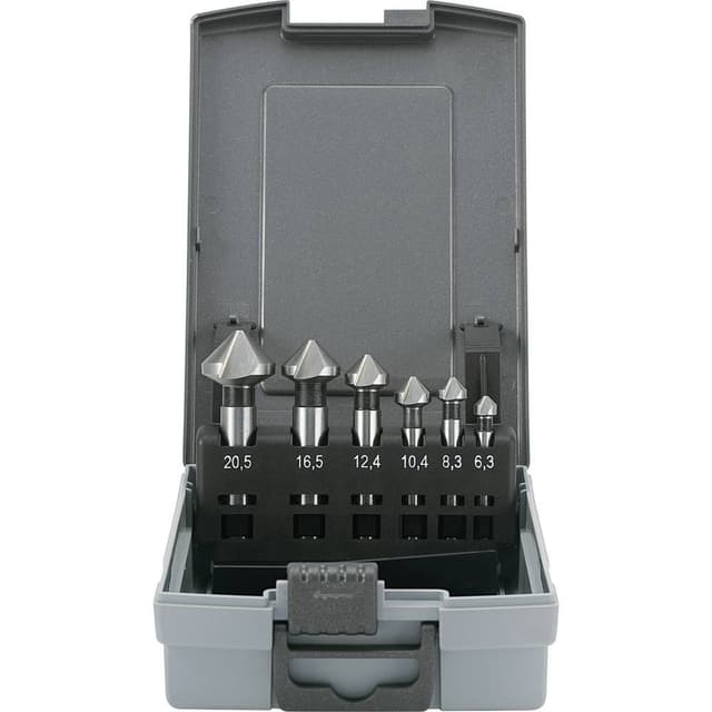 Konisk försänkarset 6 delar 6.3 mm, 8.3 mm, 10.4 mm,