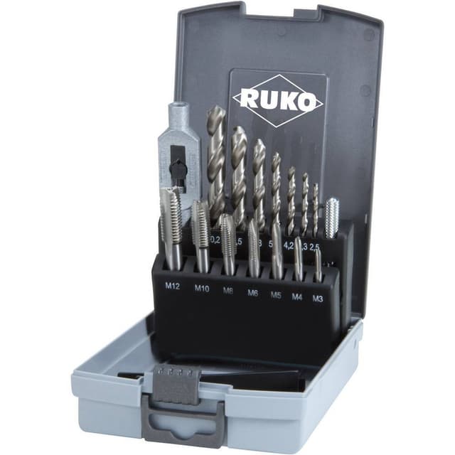 RUKO 245004RO Maskingängtappborr-set 15 delar 1 set