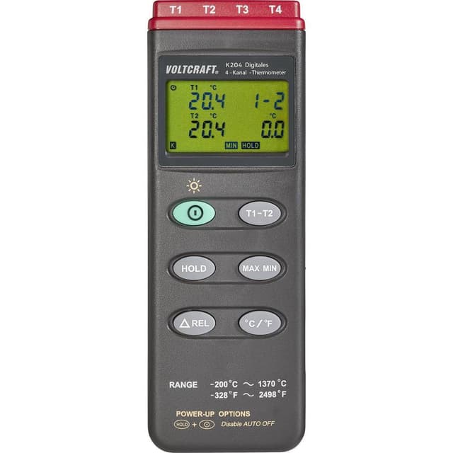 VOLTCRAFT K204 Temperatur-måleudstyr -200 - +1370 °C