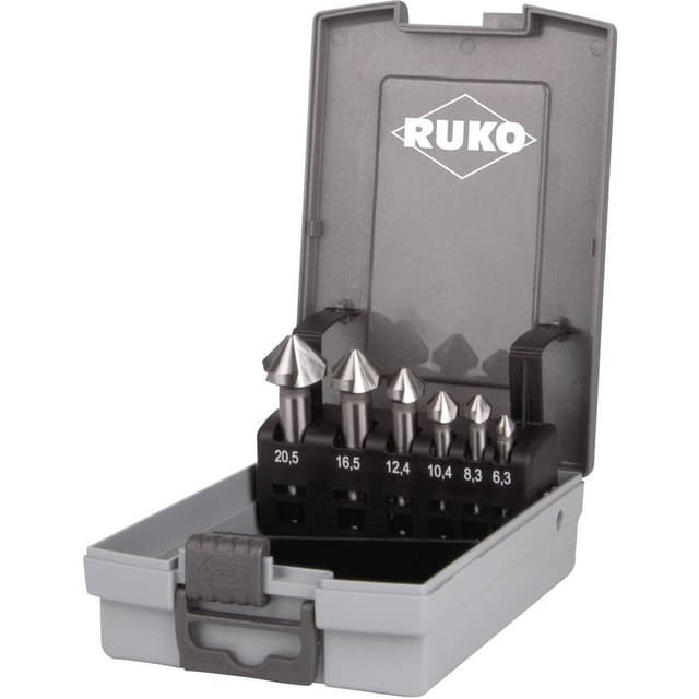 Konisk försänkarset 6 delar 6.3 mm, 8.3 mm, 10.4 mm,