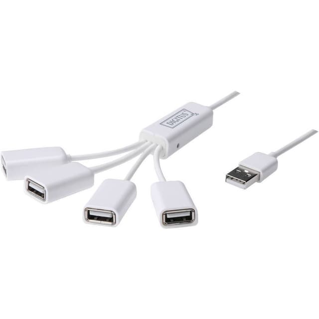 Digitus DA-70216 4 ports USB 2.0 hub  White