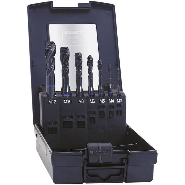 Exact 43654 Maskingängtappborr 7 delar metrisk M3, M4