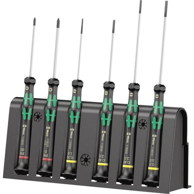 Wera 2035/6 A Skruetrækker-sæt Elektronik og finmekanik
