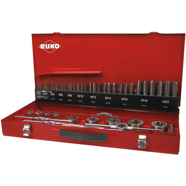 RUKO 245040 Maskingängtappborr-set 54 delar 1 set