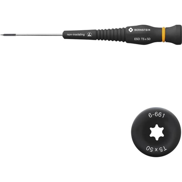 Bernstein Elektronik og finmekanik Torx-skruetrækker Størrelse T 5 Klinge-længde: 50 mm