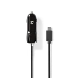 Nedis Autolaturi | 18 W | 1x 3.0 A | Lähtöliitäntöjen määrä: 1 | USB-C™ (kiinteä) Kaapeli | 1.00 m | Single Voltage Output