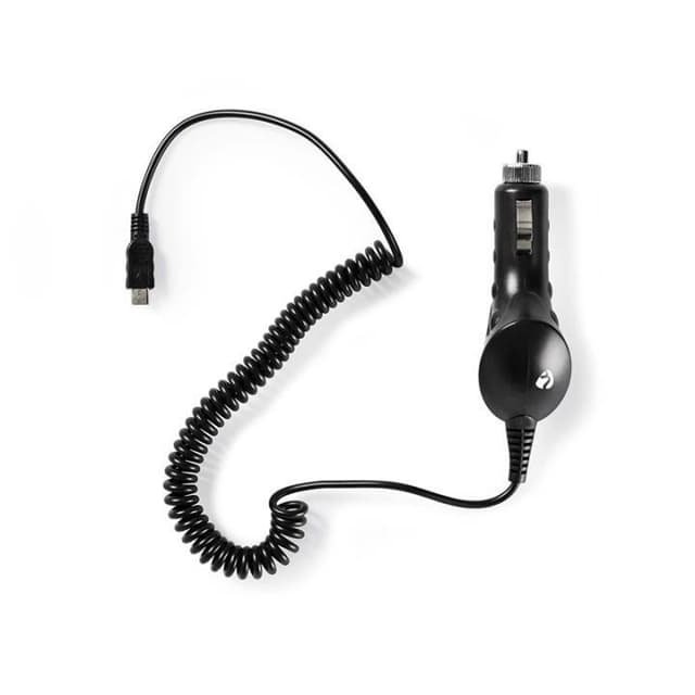 Billaddare | 1.0 A | Fast kabel | Micro USB | Svart