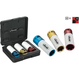 Vigor Kraft-hylsnyckelinsats-set 1/2 3 delar V2522