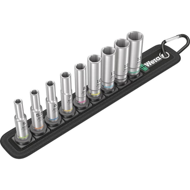 Wera Belt A Deep 1 Hylsnyckelinsats-set 1/4 9 delar