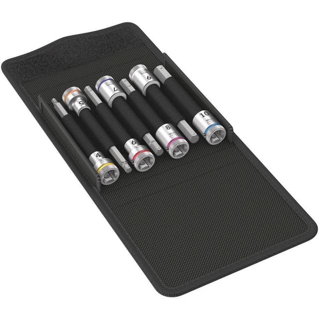 Wera 8740 B HF Hylsnyckelinsats-set 3/8 7 delar