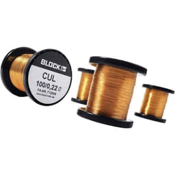 Block CUL 50/0,08 Lakeret kobbertråd 856 m
