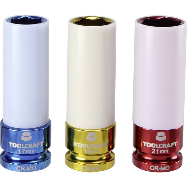 TOOLCRAFT Topnøgle-knarre-sæt 1/2 (12,5 mm) 3 dele
