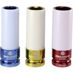 TOOLCRAFT Topnøgle-knarre-sæt 1/2 (12,5 mm) 3 dele