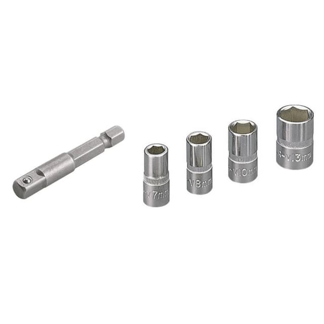 Wolfcraft Topnøgleindsats-sæt 1/4 (6,3 mm) 5 dele