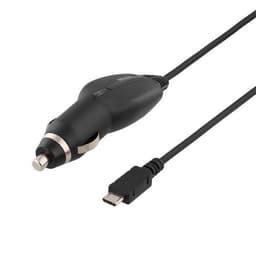 Billaddare. 1A, 1x USB Micro B, 12-24V DC input, svart
