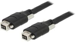 DeLOCK Firewire 800 kabel, 9-pin ha - 9-pin ha, 1m, svart