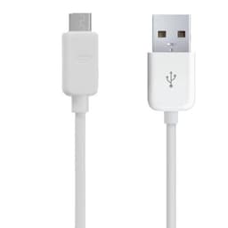 USB-kabel med micro-USB kontakt 3m (Vit)