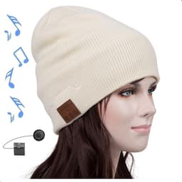 Bluetooth-pipo polyesteri/akryylikuulokkeilla Kermanvalkoinen