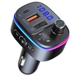 Bluetooth 5.0 FM-sändare med PD och QC3.0 laddare