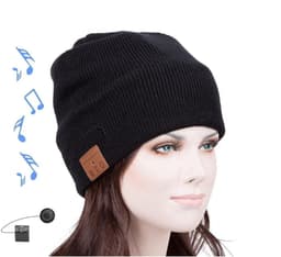 Bluetooth-pipo polyesteri/akryylikuulokkeilla Musta